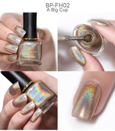 Holographic Flourish (Shades of Silver, Gold, Pink & Red)