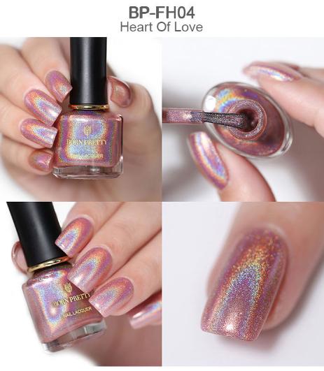 Holographic Flourish (Shades of Silver, Gold, Pink & Red)